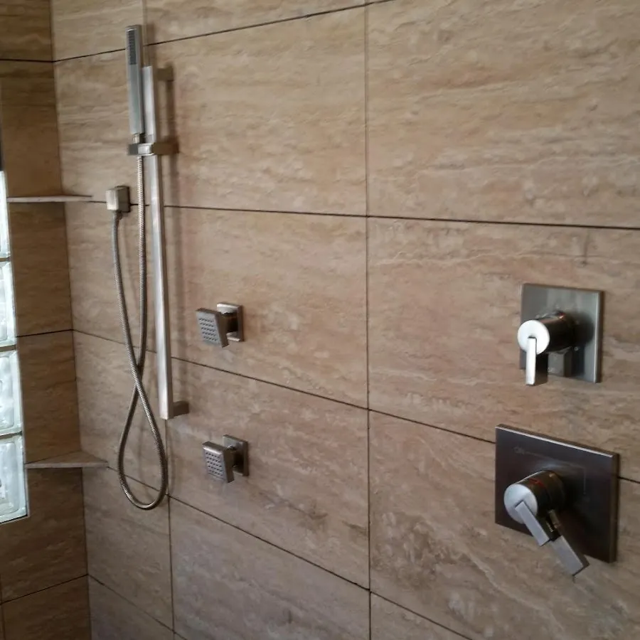Shower fixture installation for Water Heater Replacement in Louisville